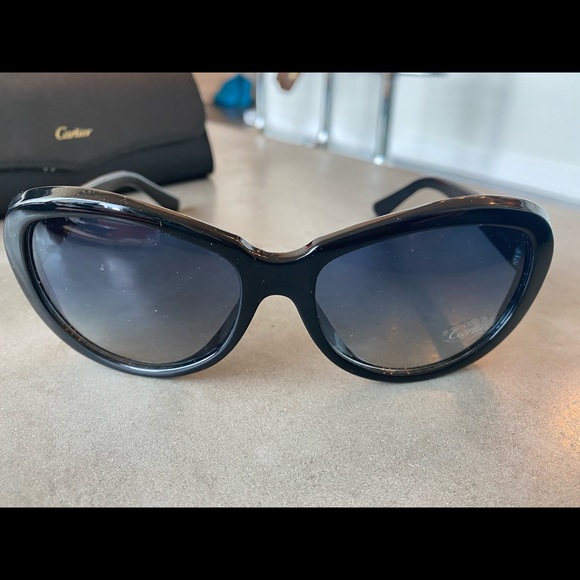 Vintage Cartier Sunglasses: Black